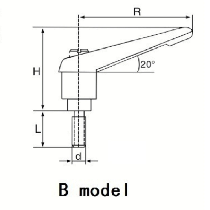 Whole High Quality Metal Adjustable Clamping Handle for CNC Grinding Machines