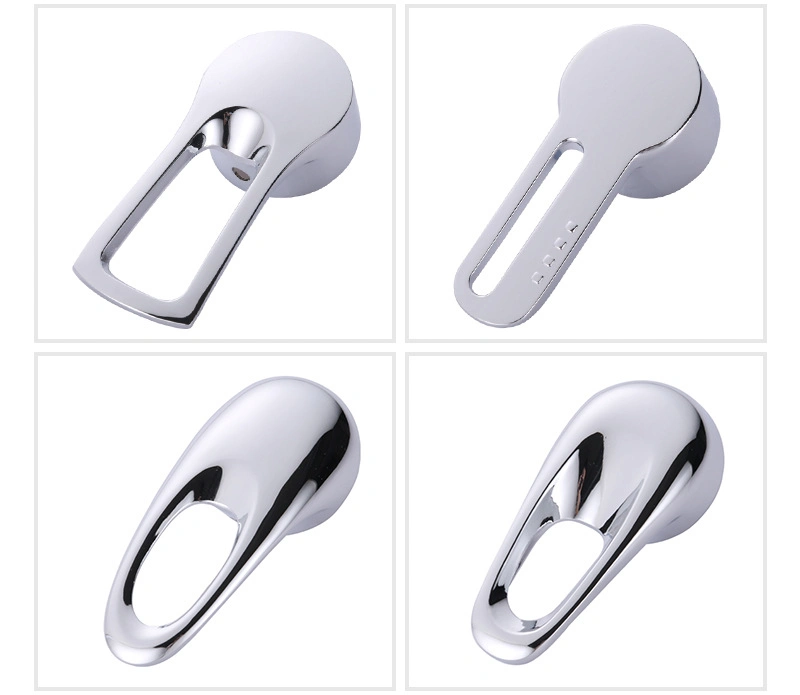 Bathroom Fitting Zinc Alloy Zamak Chrome Bathroom Faucet Handle