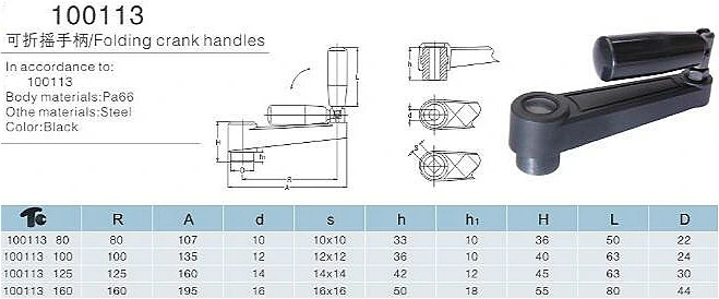 Crank Handle with Folding Handle